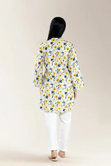 Print With Embroidery Schiffli-Yellow Shirt