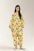 Basic Printed Viscose Linen Yellow 2Pc