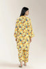 Basic Printed Viscose Linen Yellow 2Pc
