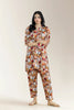 Printed Viscose Linen Grey 2Pc