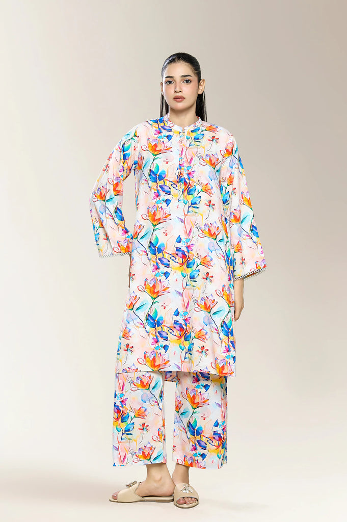 Printed Ivory 2PC