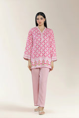 Printed Viscose Pink 2Pc