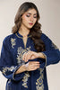 Embroidered Cotton Navy 2PC