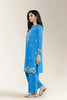 Embroidered Cambric Blue 2PC