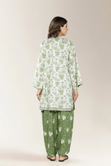 Printed Cambric Olive 2PC