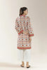 Printed Cambric Ivory Kurti