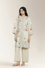 Embroidered Beige 2PC