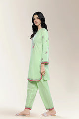 Embroidered Green 2PC