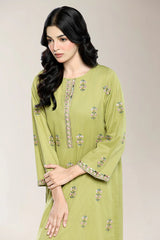 Embroidered Olive 2PC