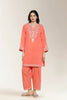 Embroidered Coral 2PC