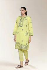 Embroidered Yellow 2PC
