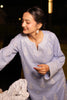 Embroidered Cotton Ice Blue 2PC