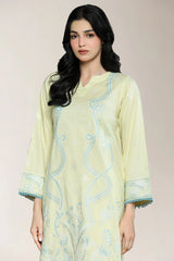 Embroidered Cream 2PC