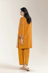 Embroidered Mustard 2PC