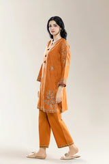 Embroidered Mustard 2PC