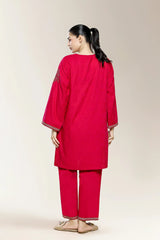 Embroidered Pink 2PC