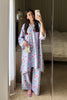 Printed Silk Grey 2PC