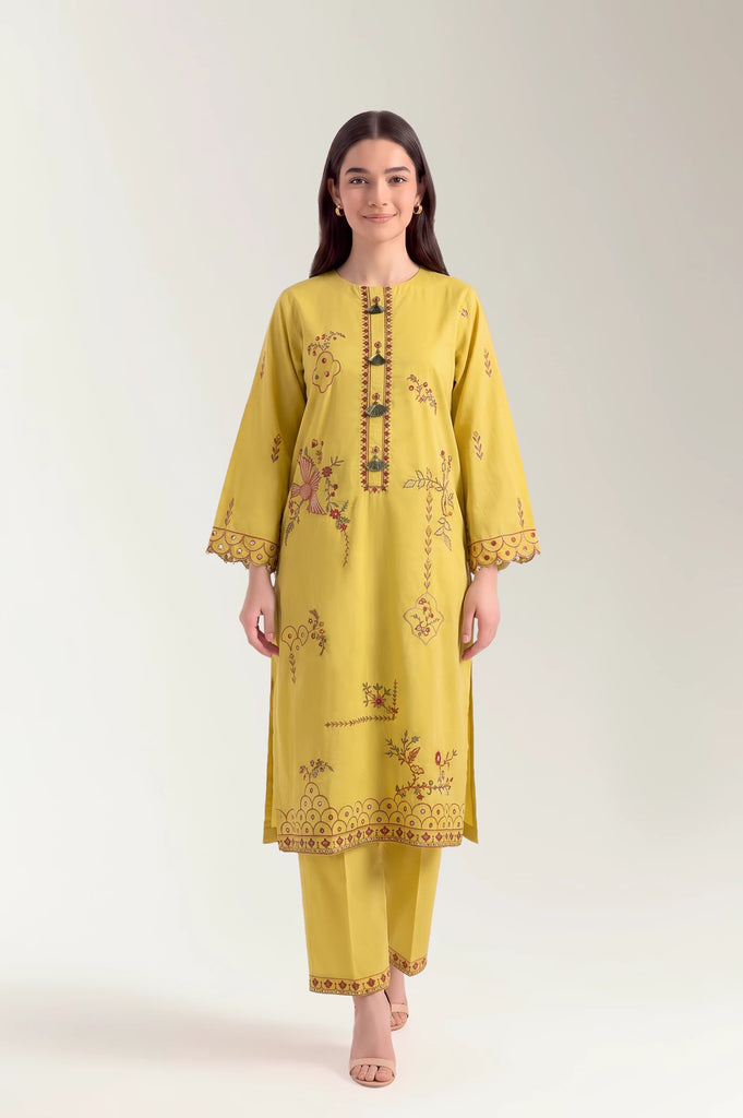 Dyed Embroidered 2PC