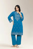 Embroidered Blue 2PC