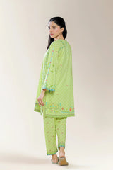 Printed Cotton Lime 2PC