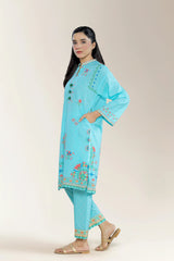 Printed Cotton Blue 2PC