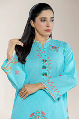 Printed Cotton Blue 2PC