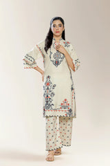 Printed Cotton Beige 2PC