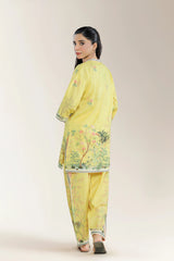 Printed Cotton Yellow 2PC