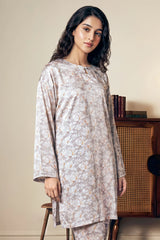 Printed Gray 2PC Suit