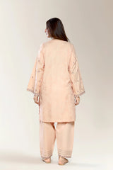 Embroidered Beige 2PC