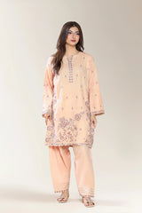 Embroidered Beige 2PC