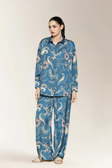 Printed Teal 2PC