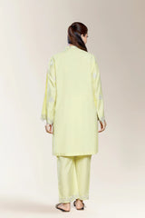 Embroidered Yellow 2PC
