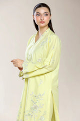 Embroidered Yellow 2PC