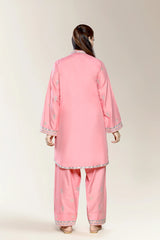 Embroidered Pink 2PC