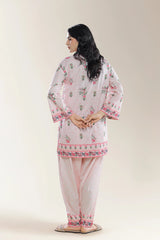 Embroidered Pink 2PC