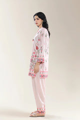 Embroidered Pink 2PC