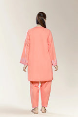 Embroidered Coral 2PC