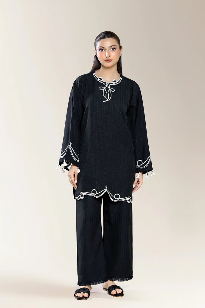 Embroidered Black 2PC