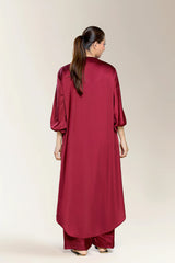 Printed Maroon 2PC