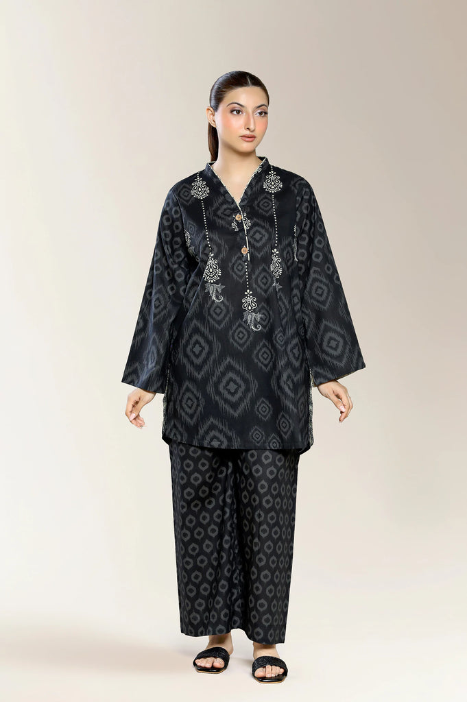 Printed Black 2PC