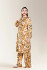 Printed Mustard 2PC