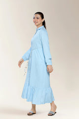 Embroidered Blue Shirt