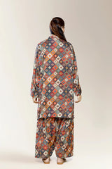 Printed Olive 2PC