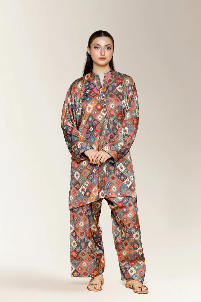 Printed Olive 2PC