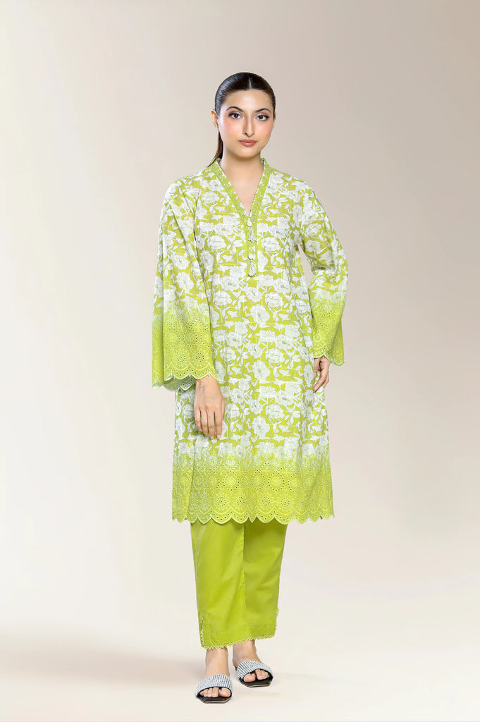 Embroidered Lime 2PC