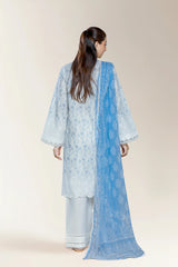 Embroidered White 3PC
