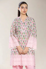 Embroidered Pink 3PC