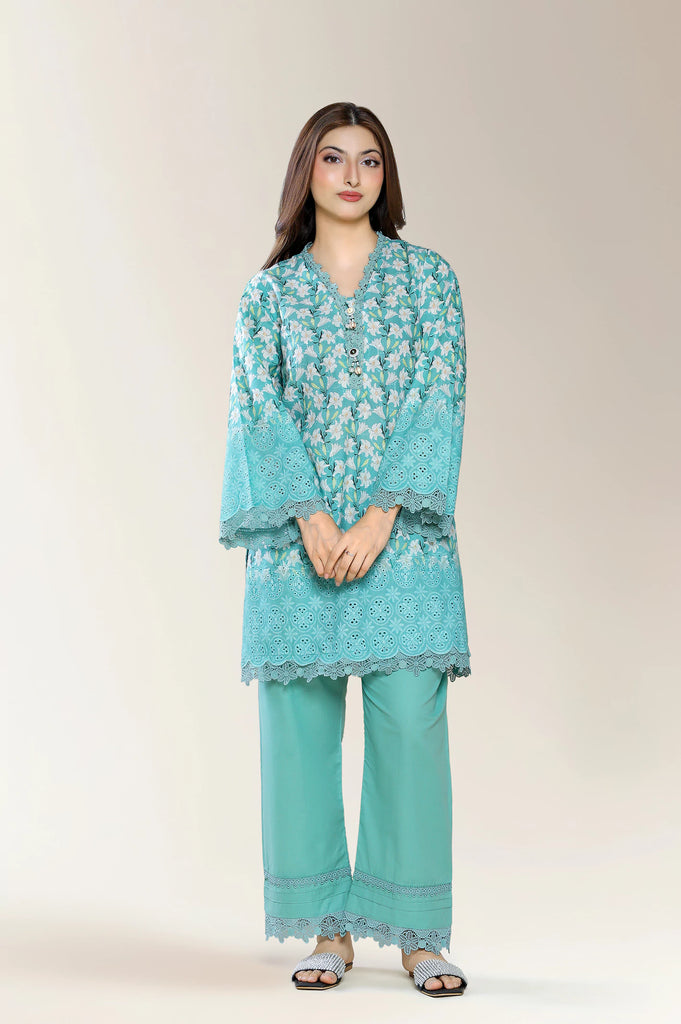 Embroidered Green 2PC