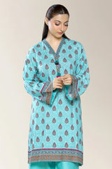 Printed Turquoise Shirt